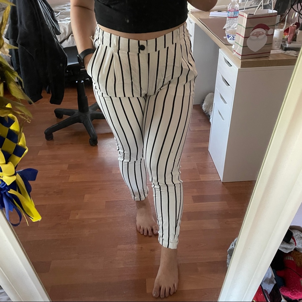 Forever 21 striped trouser pants